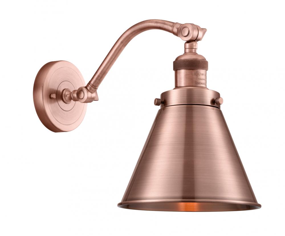 Appalachian - 1 Light - 8 inch - Antique Copper - Adjustable Sconce