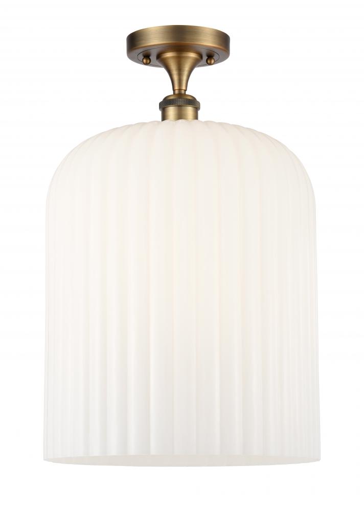 Bridal Veil - 1 Light - 5 inch - Brushed Brass - Semi-Flush Mount