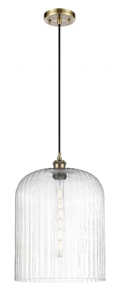 Bridal Veil - 1 Light - 5 inch - Antique Brass - Cord hung - Mini Pendant