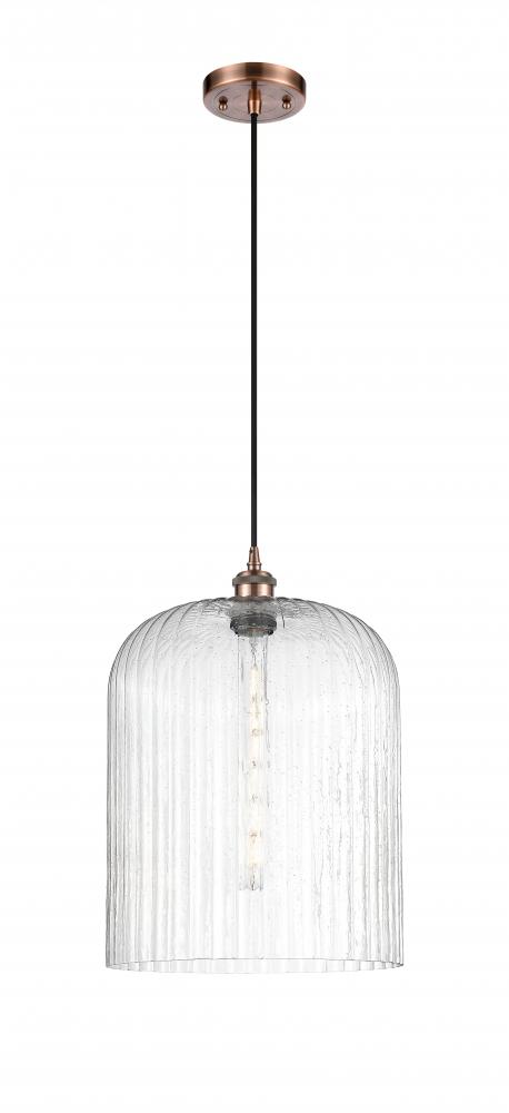 Bridal Veil - 1 Light - 5 inch - Antique Copper - Cord hung - Mini Pendant