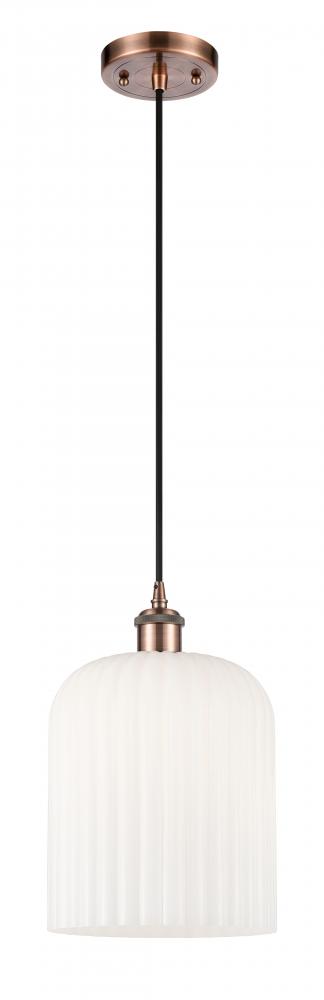 Bridal Veil - 1 Light - 5 inch - Antique Copper - Cord hung - Mini Pendant