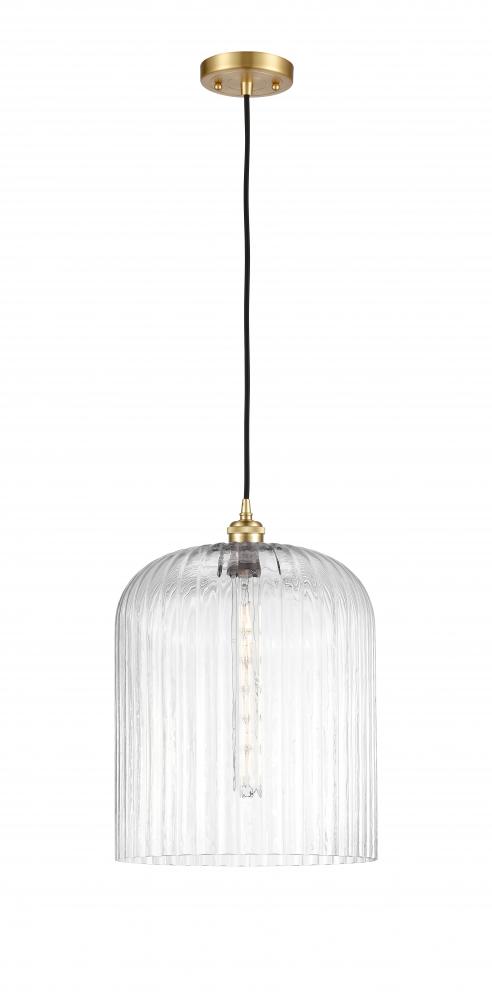 Bridal Veil - 1 Light - 5 inch - Satin Gold - Cord hung - Mini Pendant
