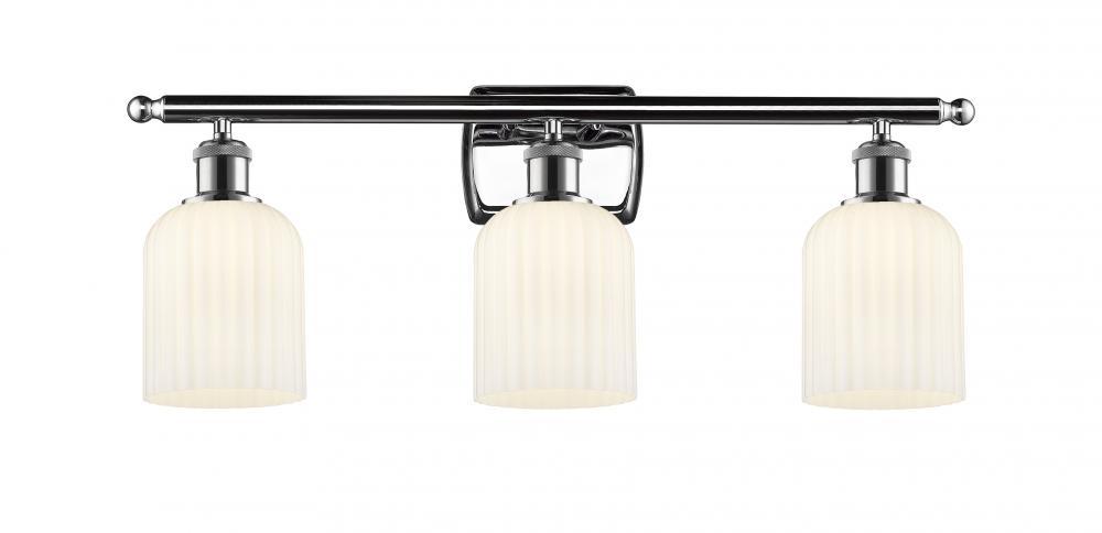 Bridal Veil - 3 Light - 25 inch - Polished Chrome - Bath Vanity Light