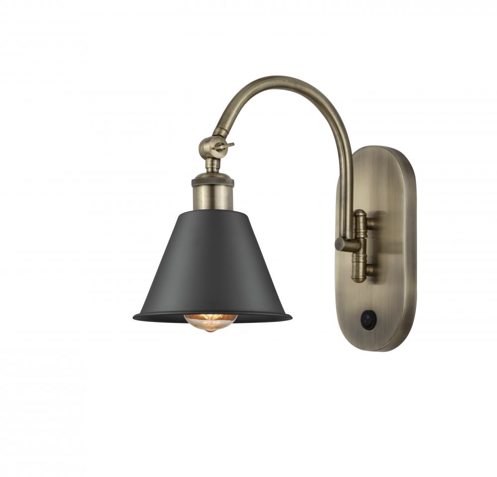Smithfield - 1 Light - 7 inch - Antique Brass - Adjustable Swing Arm
