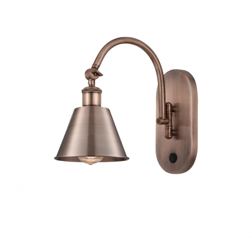 Smithfield - 1 Light - 7 inch - Antique Copper - Adjustable Swing Arm
