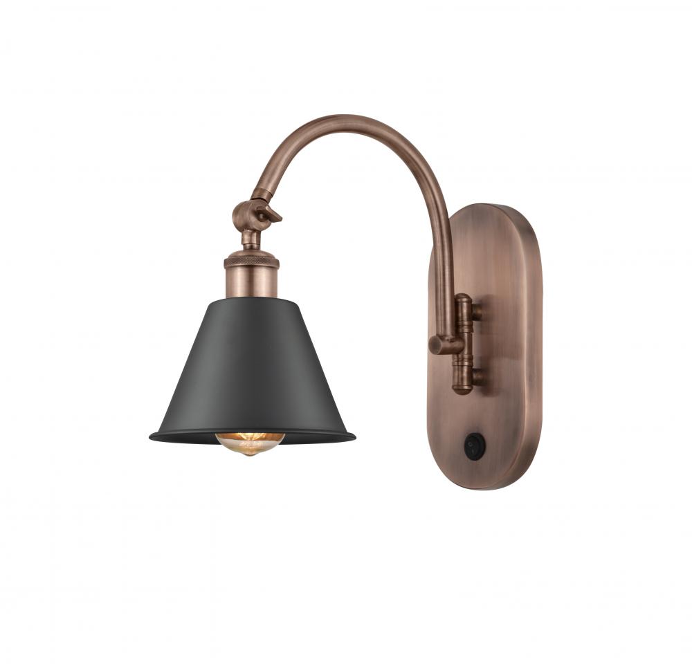 Smithfield - 1 Light - 7 inch - Antique Copper - Adjustable Swing Arm