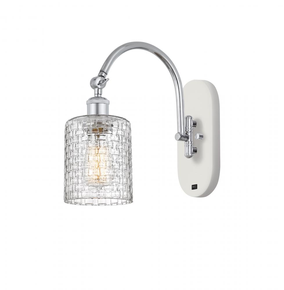 Cobbleskill - 1 Light - 5 inch - White Polished Chrome - Adjustable Swing Arm