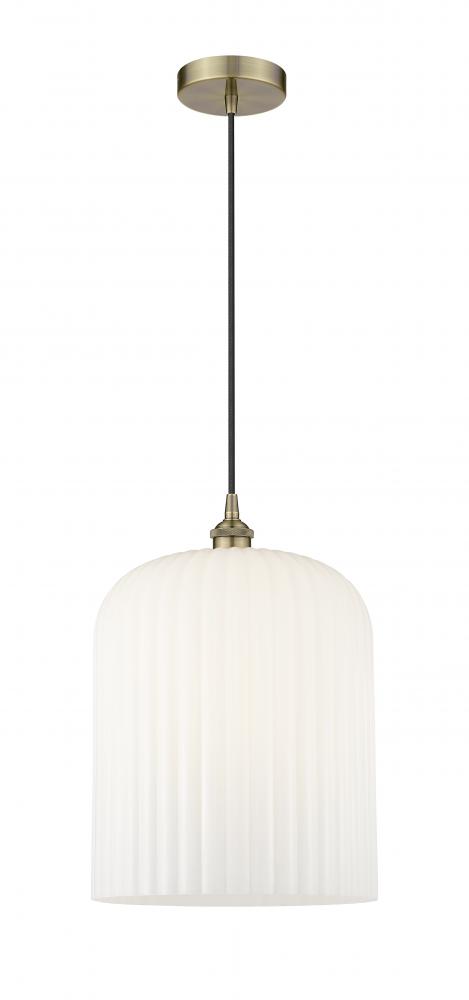 Bridal Veil - 1 Light - 5 inch - Antique Brass - Cord hung - Mini Pendant