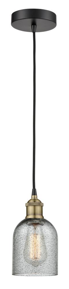 Caledonia - 1 Light - 5 inch - Black Antique Brass - Cord hung - Mini Pendant
