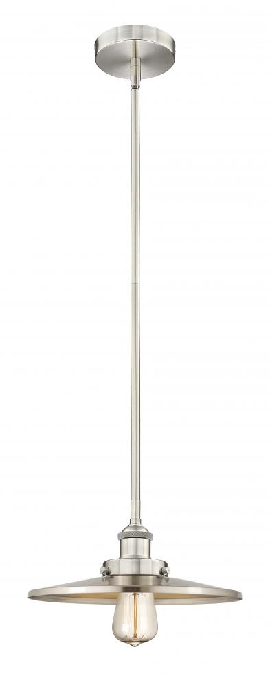 Appalachian - 1 Light - 12 inch - Brushed Satin Nickel - Cord hung - Mini Pendant