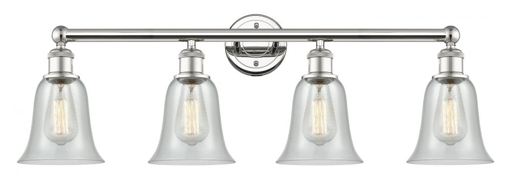 Hanover - 4 Light - 33 inch - Polished Nickel - Bath Vanity Light