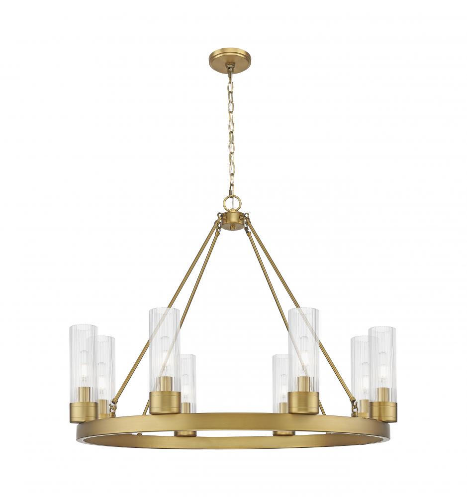 Boreas - 6 Light - 36 inch - Brushed Brass - Chandelier