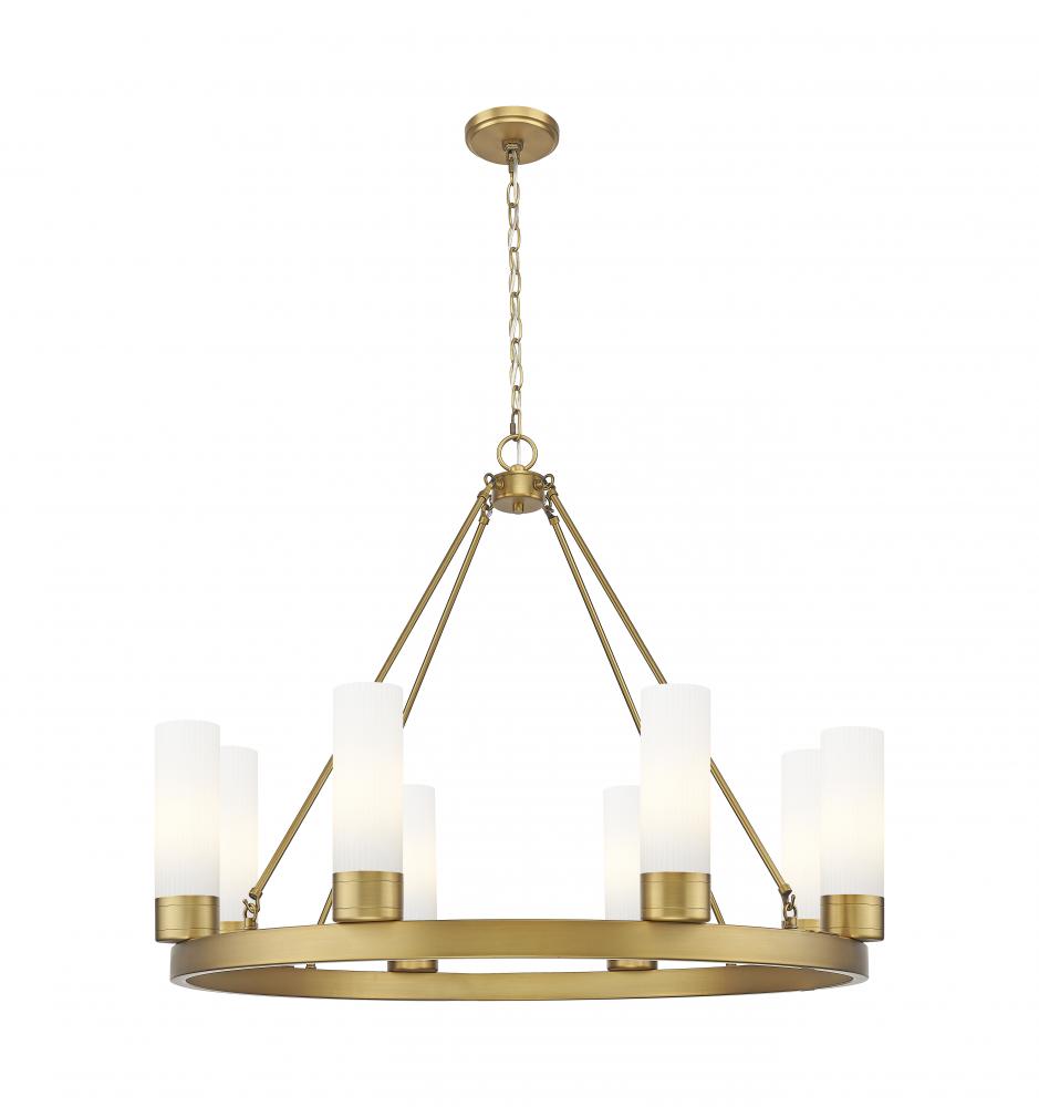 Boreas - 6 Light - 36 inch - Brushed Brass - Chandelier