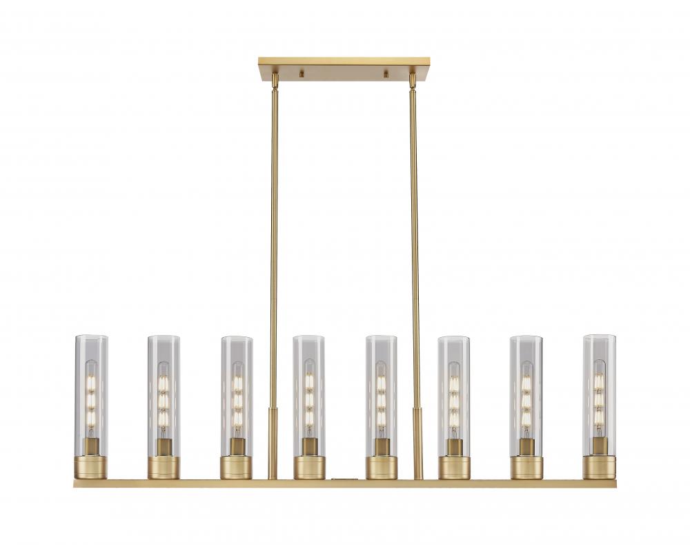 Boreas - 6 Light - 48 inch - Brushed Brass - Linear Pendant