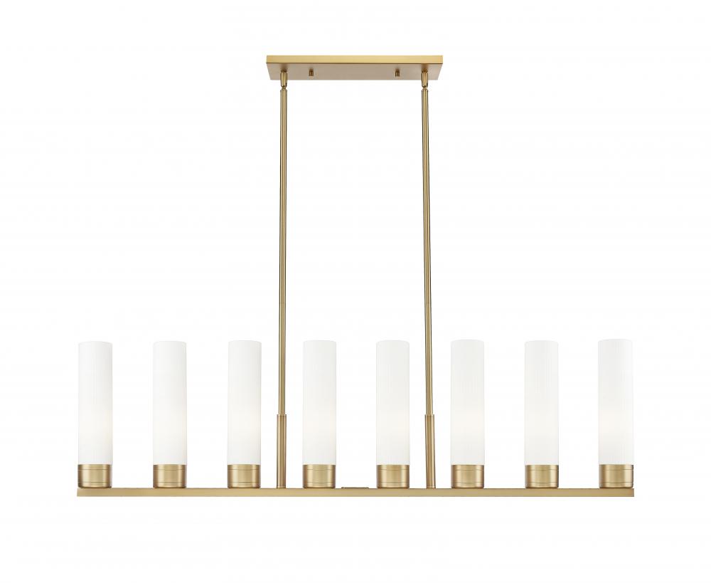 Boreas - 6 Light - 48 inch - Brushed Brass - Linear Pendant