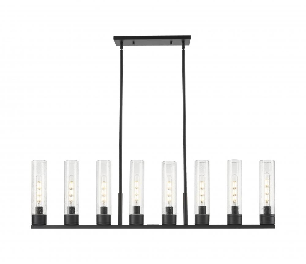 Boreas - 6 Light - 48 inch - Matte Black - Linear Pendant