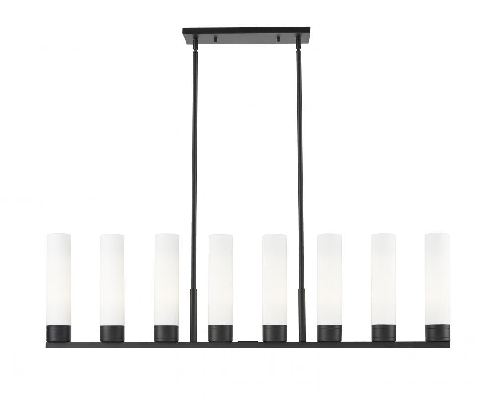 Boreas - 6 Light - 48 inch - Matte Black - Linear Pendant