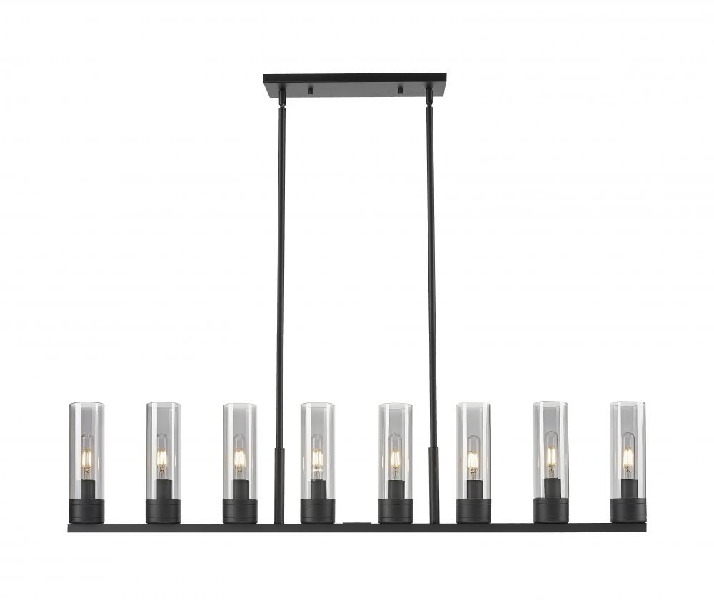 Boreas - 6 Light - 48 inch - Matte Black - Linear Pendant