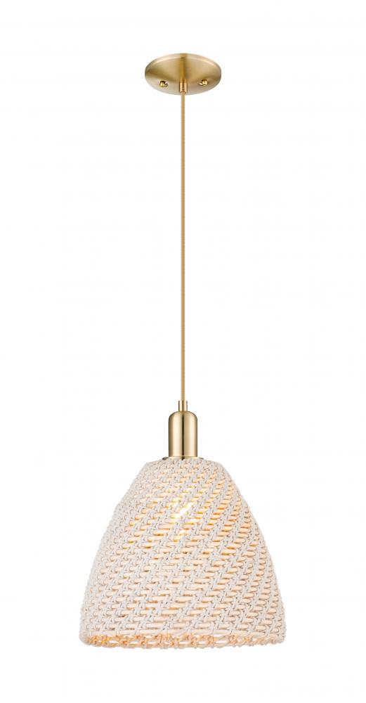 Bristol Natural - 1 Light - 6 inch - Brushed Champagne Bronze - Cord hung - Mini Pendant