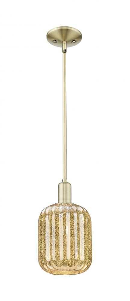 Preston - 1 Light - 6 inch - Antique Brass - Mini Pendant