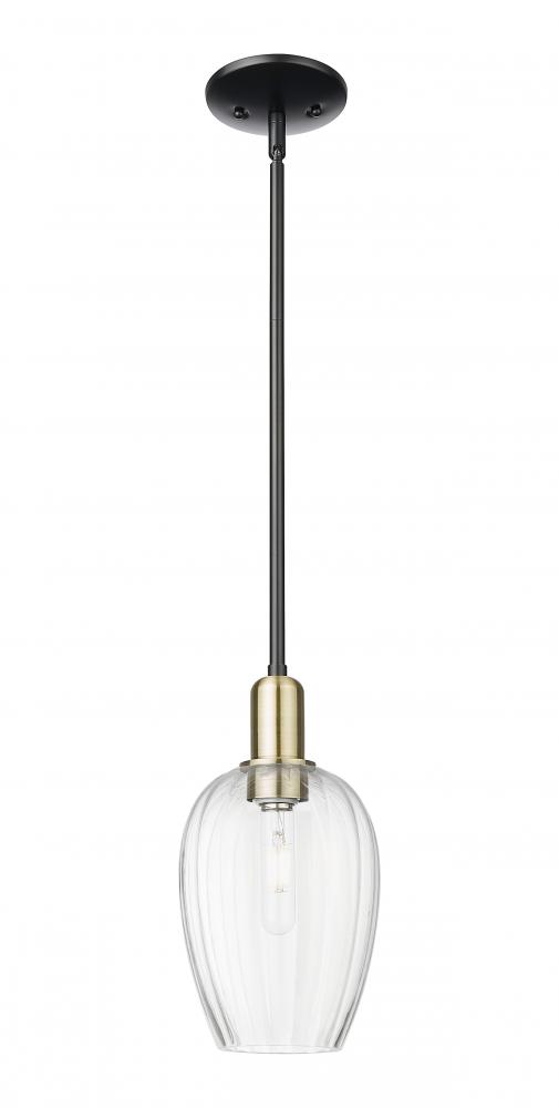 Preston - 1 Light - 6 inch - Black Antique Brass - Mini Pendant
