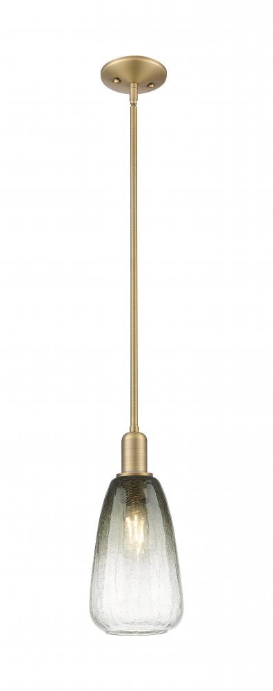 Brookhaven Almond - 1 Light - 6 inch - Brushed Brass - Mini Pendant
