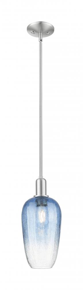 Brookhaven Flute - 1 Light - 6 inch - Brushed Satin Nickel - Mini Pendant