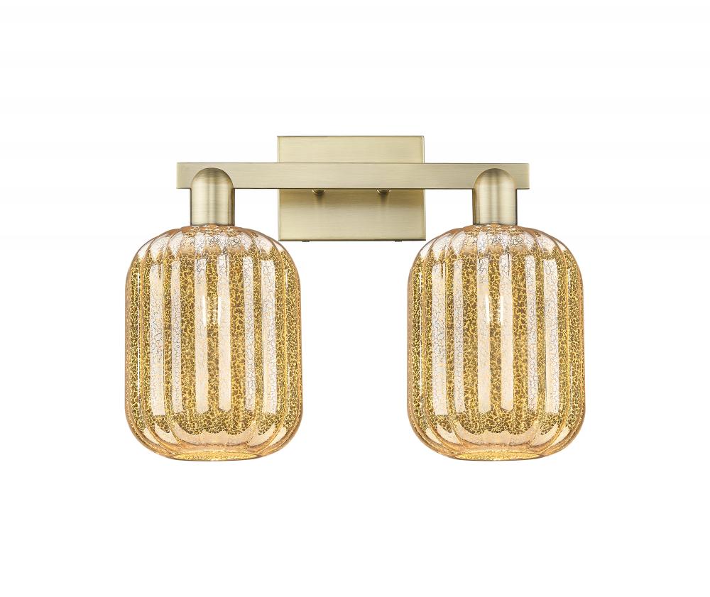 Preston - 2 Light - 16 inch - Champagne Bronze - Bath Vanity Light