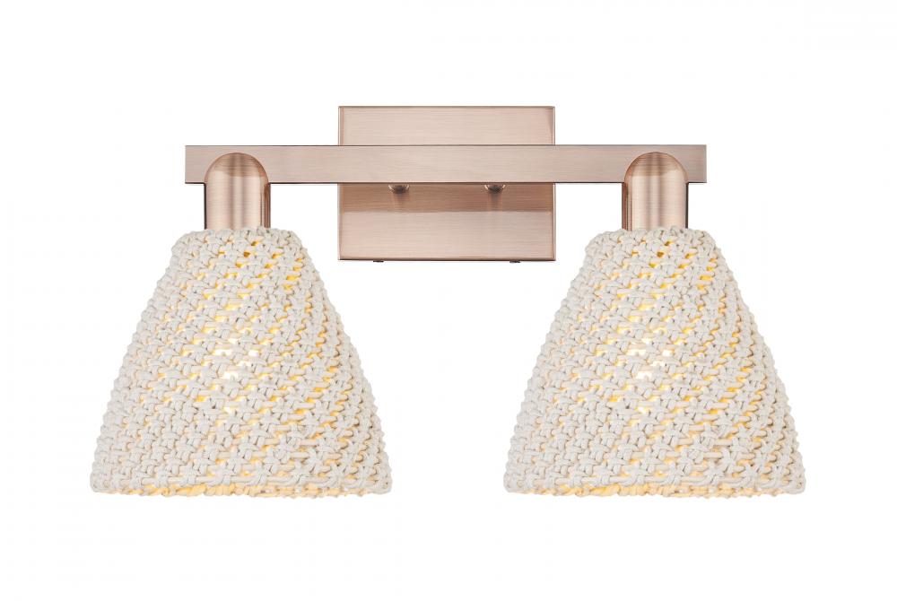 Bristol Natural - 2 Light - 16 inch - Oil Rubbed Bronze - Bath Vanity Light