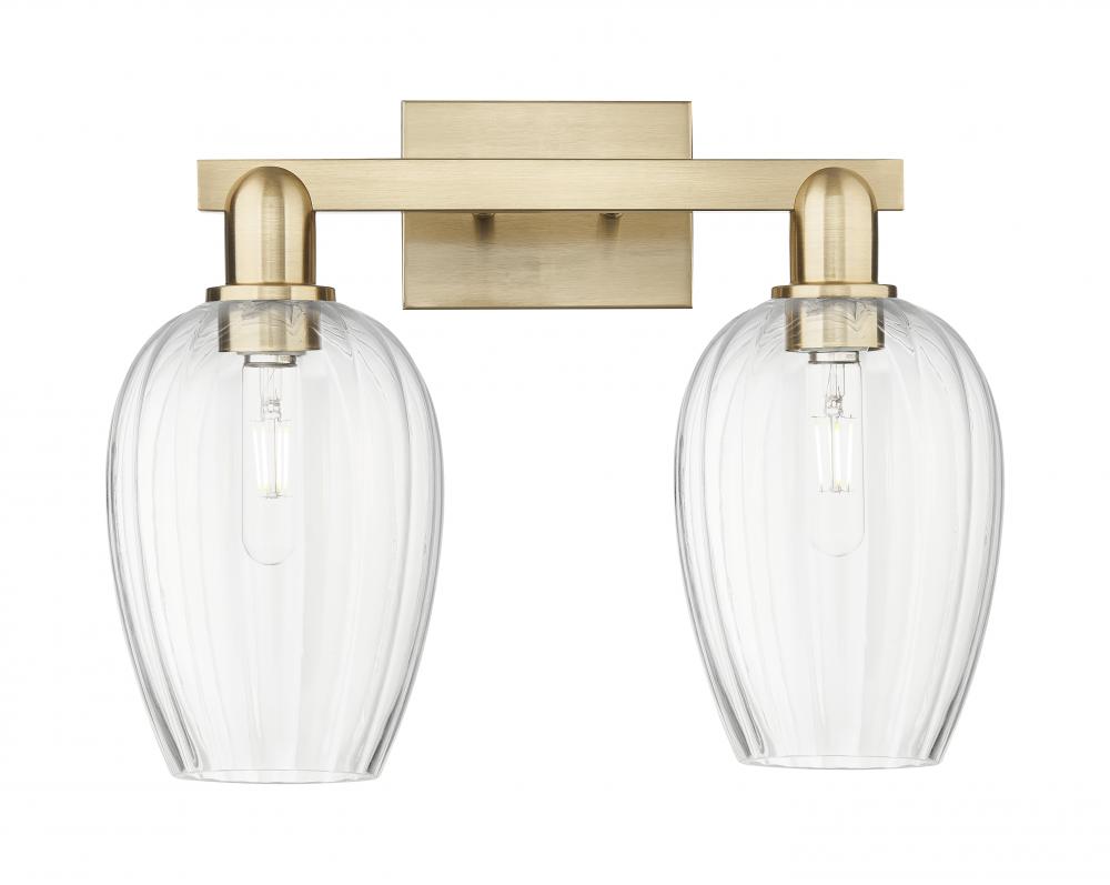 Preston - 2 Light - 16 inch - Champagne Bronze - Bath Vanity Light