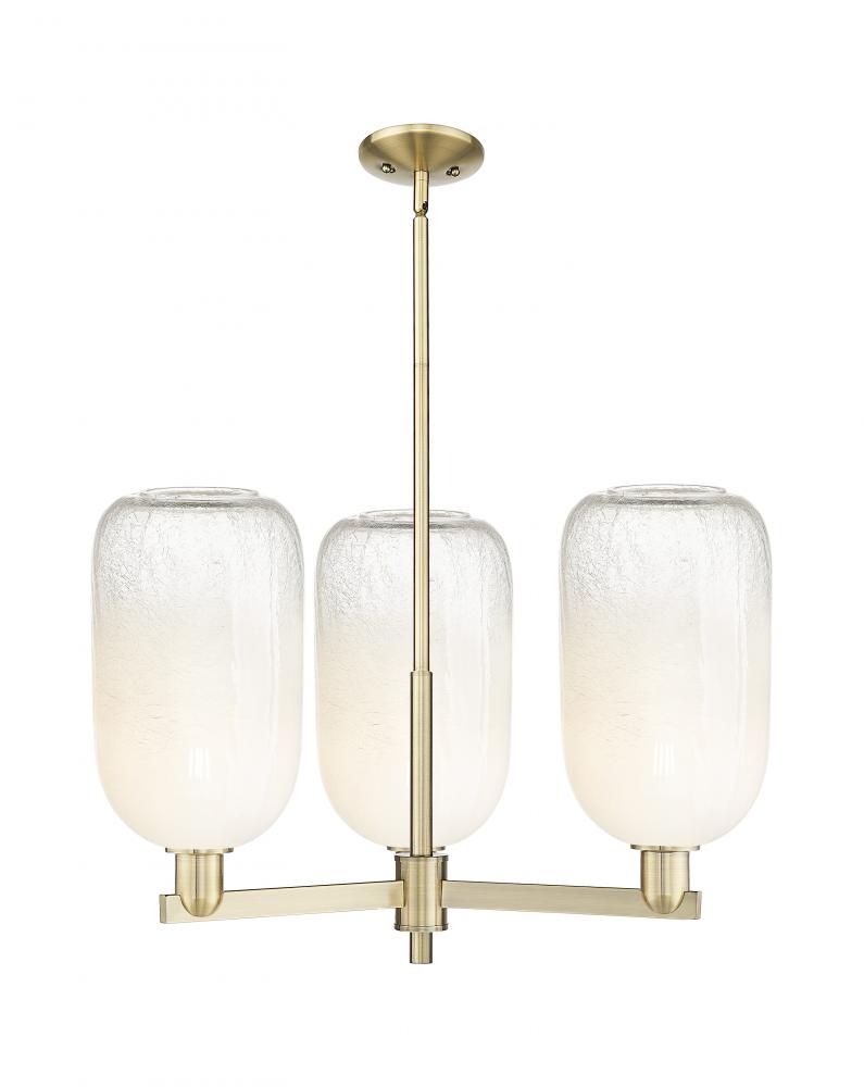 Brookhaven Cloche - 3 Light - 18 inch - Antique Brass - Flush Mount
