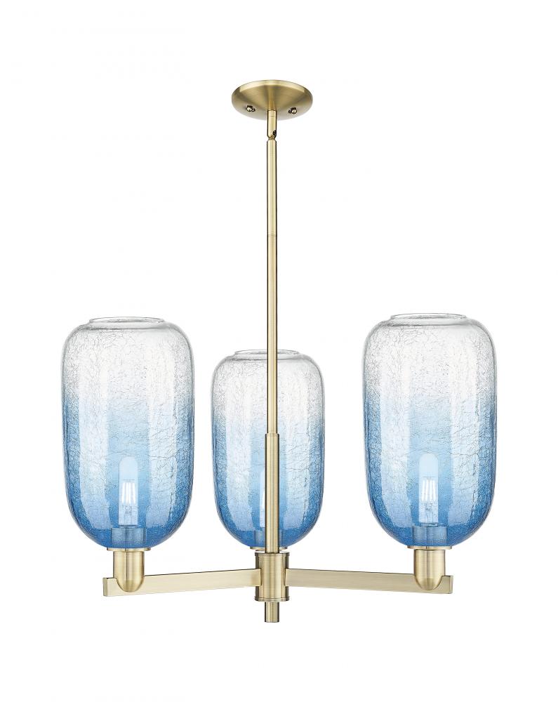 Brookhaven Cloche - 3 Light - 18 inch - Antique Brass - Flush Mount