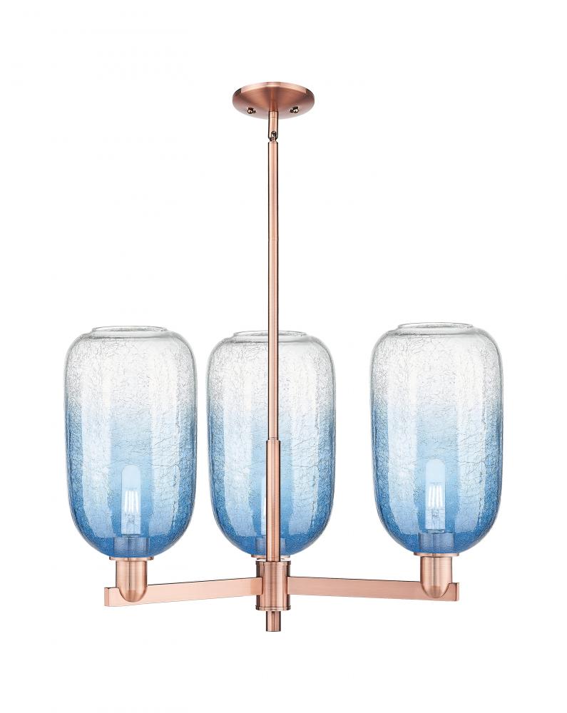 Brookhaven Cloche - 3 Light - 18 inch - Antique Copper - Flush Mount