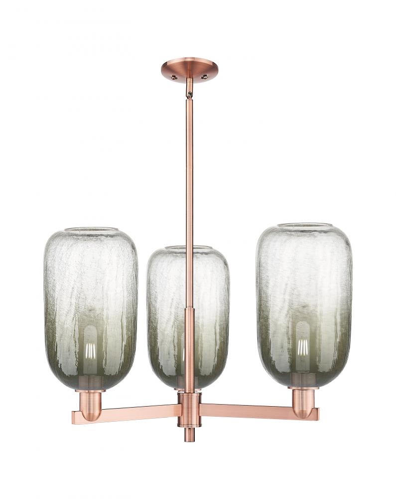Brookhaven Cloche - 3 Light - 18 inch - Antique Copper - Flush Mount