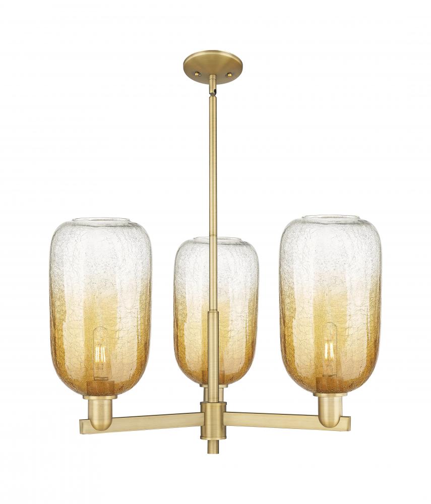 Brookhaven Cloche - 3 Light - 18 inch - Brushed Brass - Flush Mount