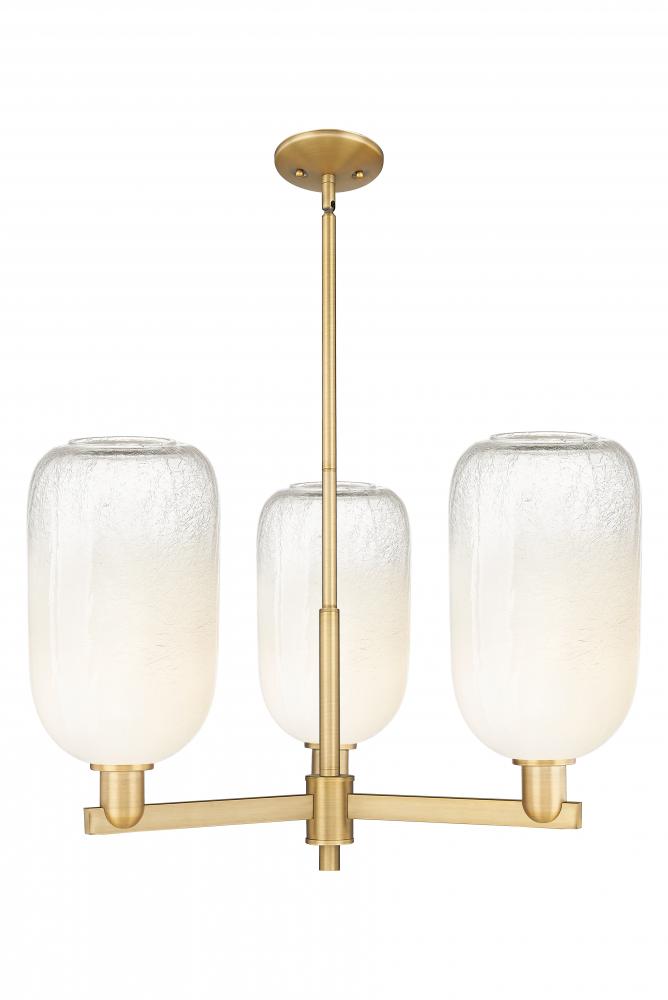 Brookhaven Cloche - 3 Light - 18 inch - Brushed Brass - Flush Mount