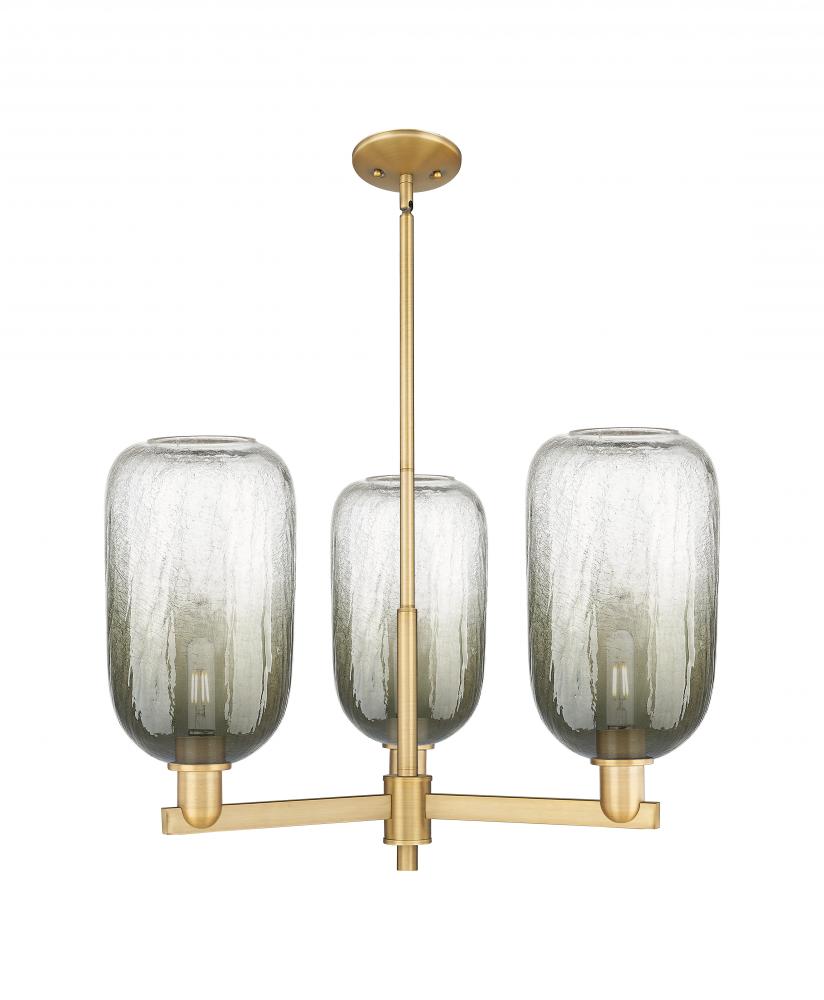 Brookhaven Cloche - 3 Light - 18 inch - Brushed Brass - Flush Mount