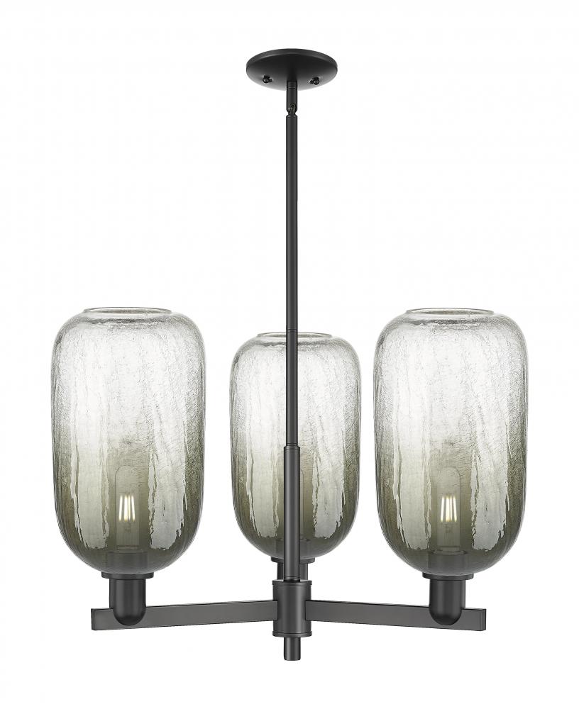 Brookhaven Cloche - 3 Light - 18 inch - Matte Black - Flush Mount