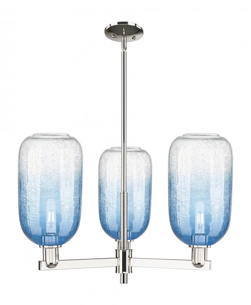 Brookhaven Cloche - 3 Light - 18 inch - Polished Nickel - Flush Mount