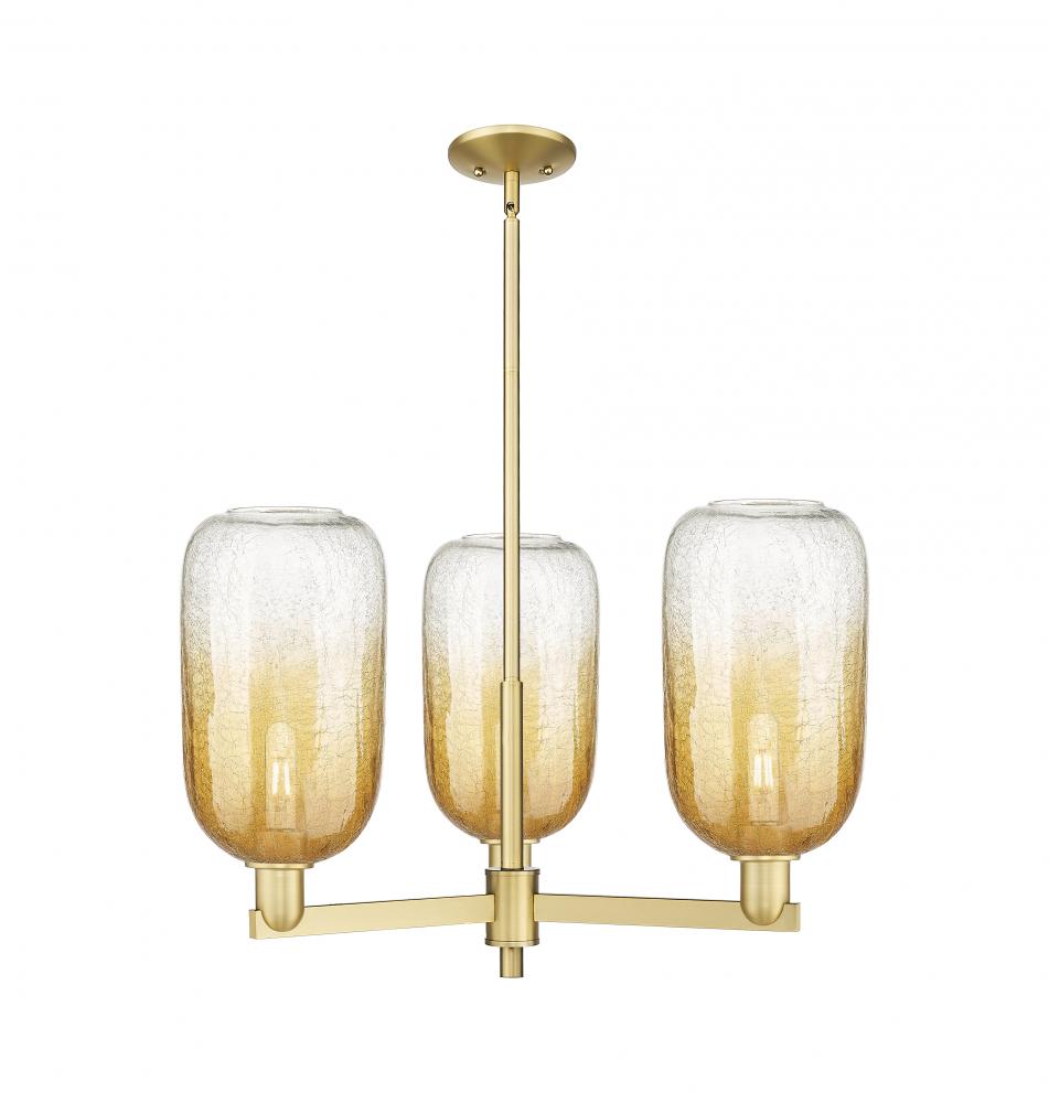 Brookhaven Cloche - 3 Light - 18 inch - Satin Gold - Flush Mount