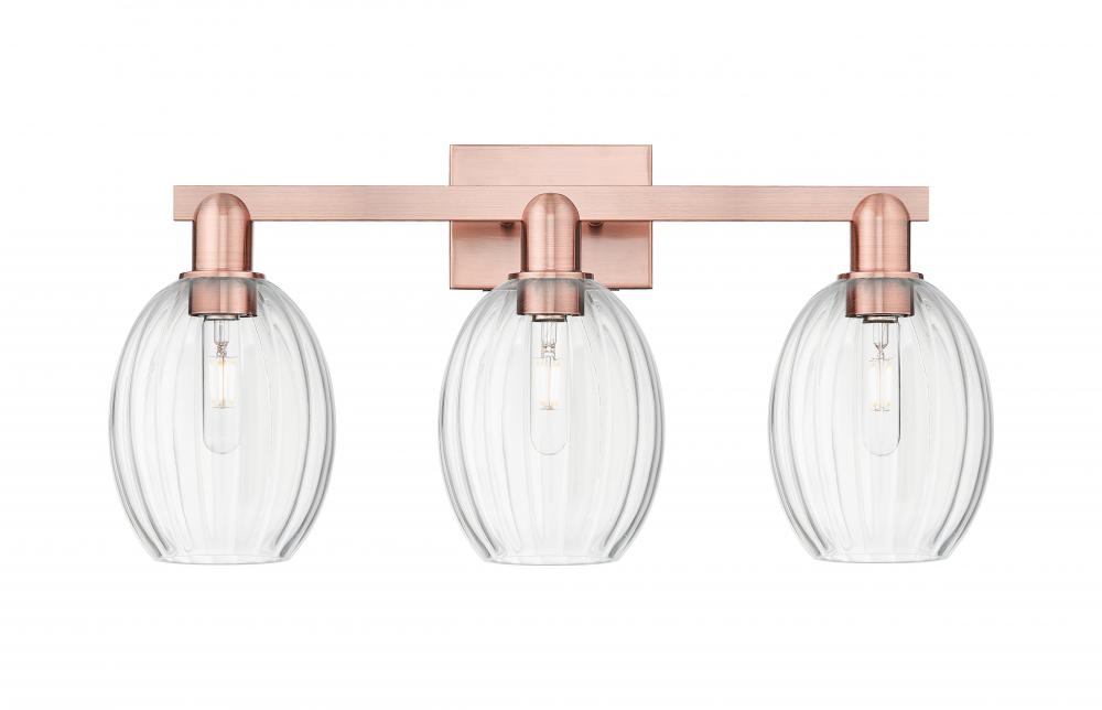 Preston - 3 Light - 26 inch - Antique Copper - Bath Vanity Light