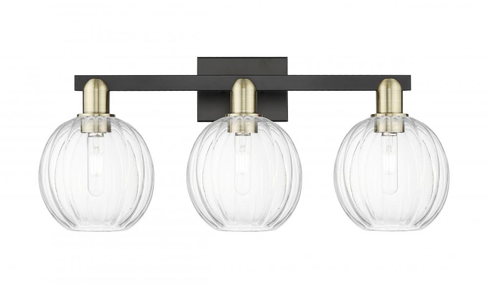 Preston - 3 Light - 26 inch - Black Antique Brass - Bath Vanity Light