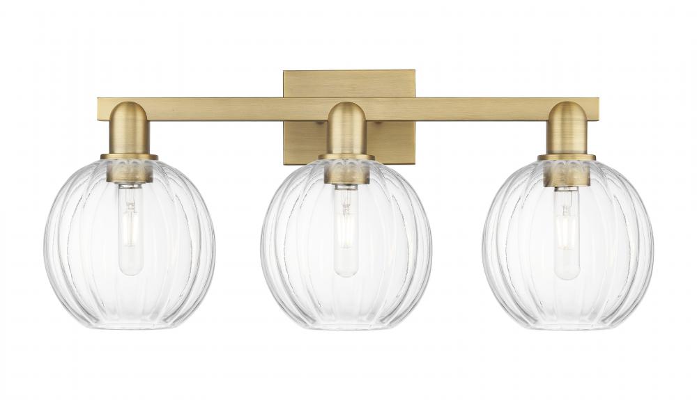 Preston - 3 Light - 26 inch - Brushed Brass - Bath Vanity Light