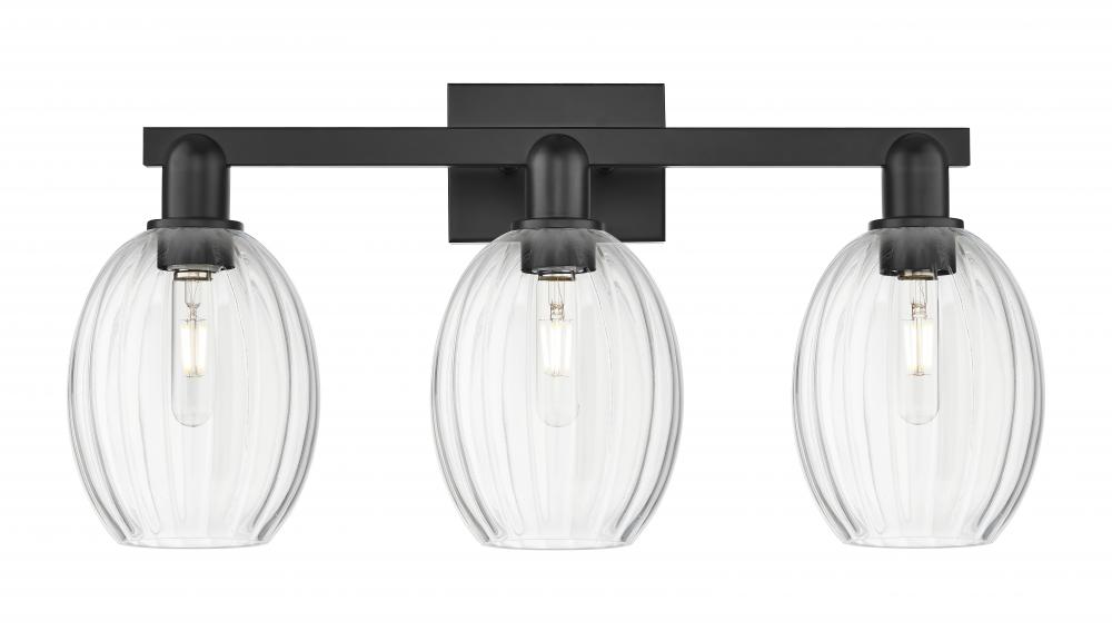 Preston - 3 Light - 26 inch - Matte Black - Bath Vanity Light