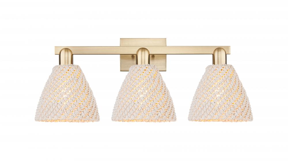 Bristol Natural - 3 Light - 26 inch - Brushed Champagne Bronze - Bath Vanity Light