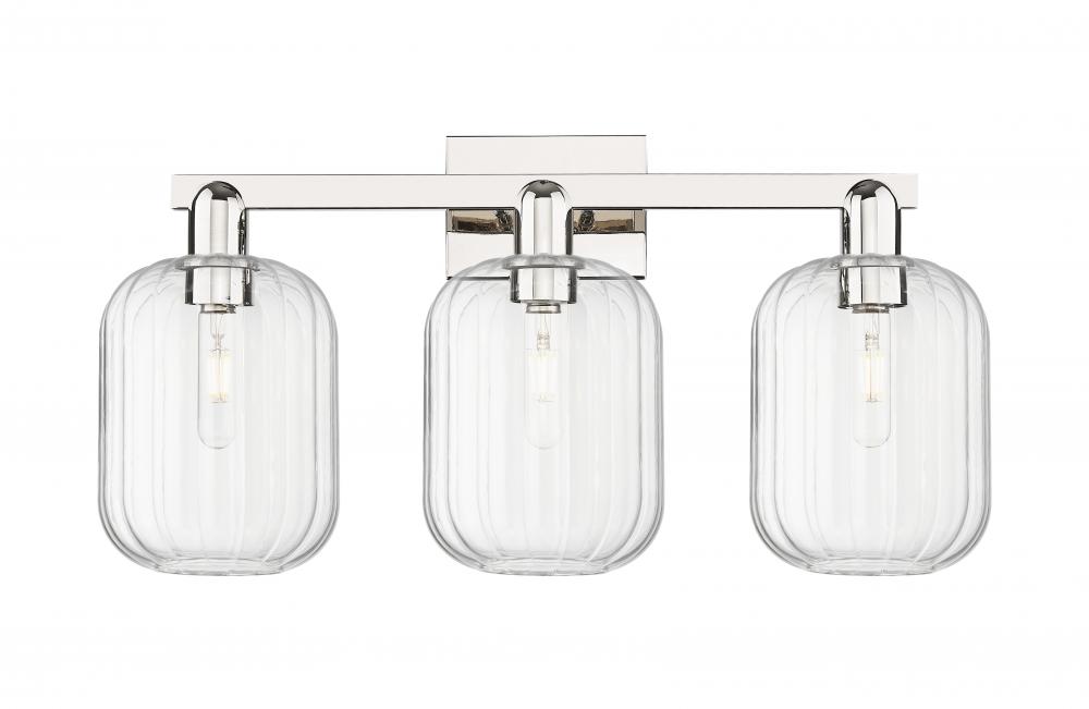 Preston - 3 Light - 26 inch - Polished Nickel - Bath Vanity Light