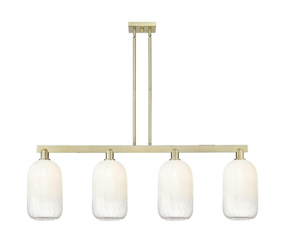 Brookhaven Cloche - 4 Light - 48 inch - Antique Brass - Cord hung - Island Light