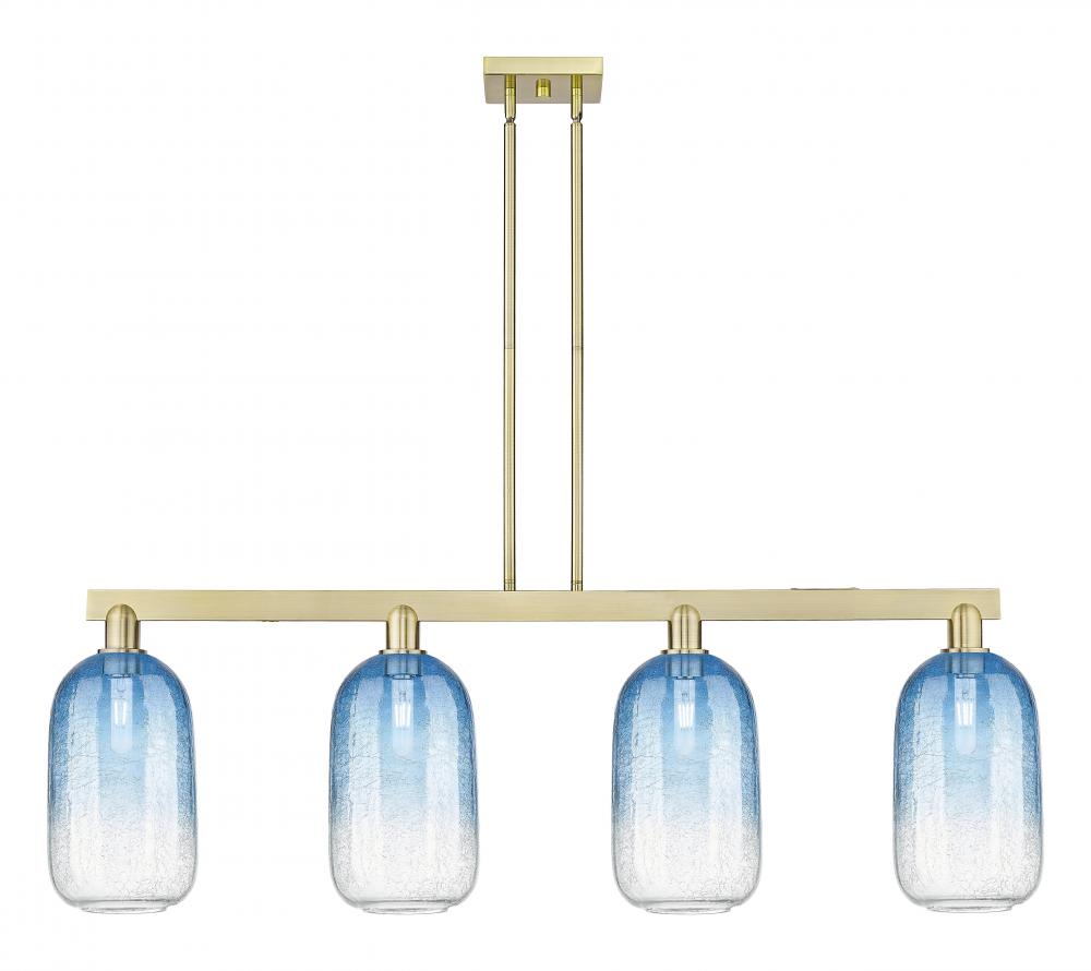 Brookhaven Cloche - 4 Light - 48 inch - Antique Brass - Cord hung - Island Light