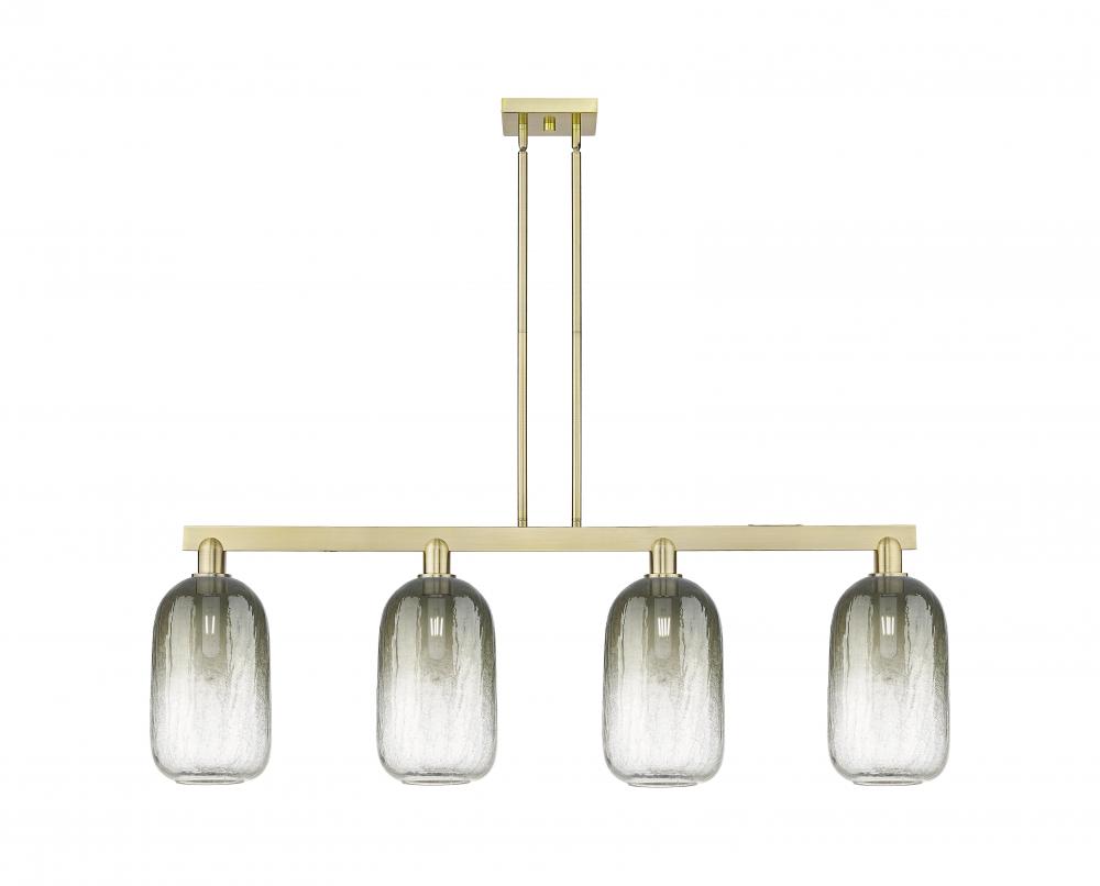 Brookhaven Cloche - 4 Light - 48 inch - Antique Brass - Cord hung - Island Light