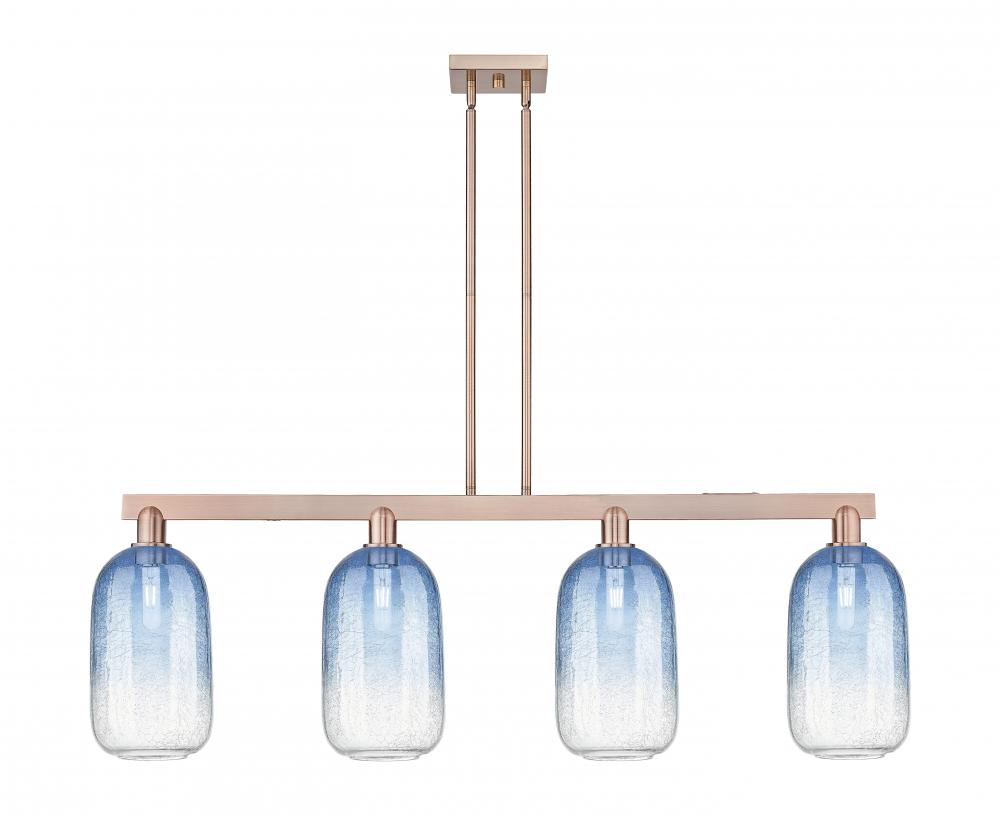 Brookhaven Cloche - 4 Light - 48 inch - Antique Copper - Cord hung - Island Light